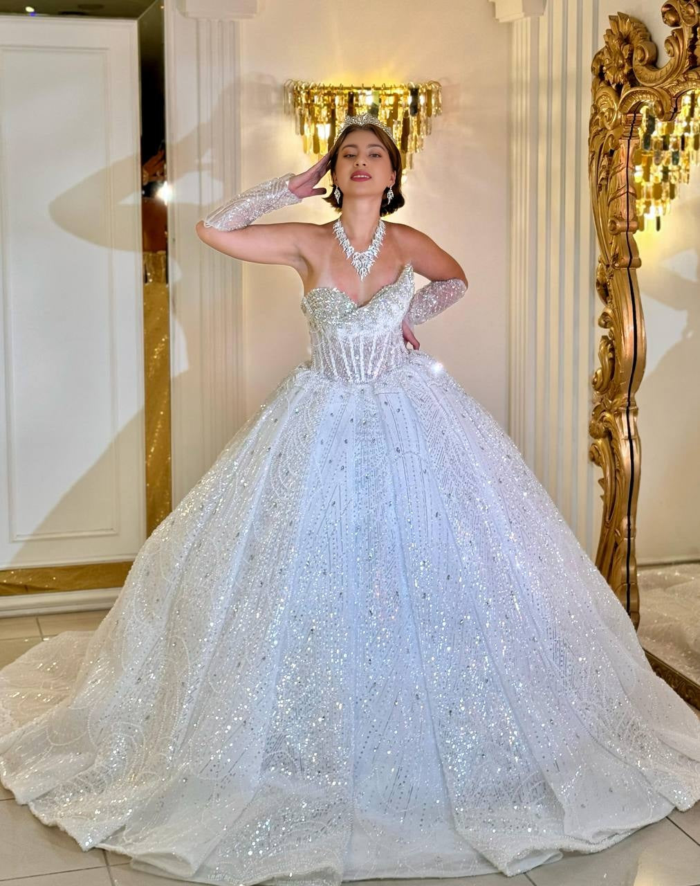 Crystal Dream – Das Märchenhafte Hochzeitskleid mit Glitzerkorsett